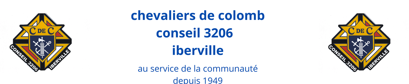 chevaliers de colomb conseil 3206 iberville Entete